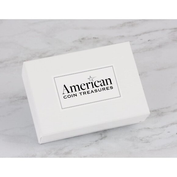 Unique Indian Head Penny Necklace - Green Enamel & Lobster Clasp, Gift-Ready Box - Picture 5 of 5